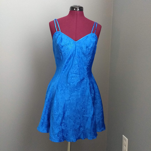 Vintage Other - Victoria's Secret Gold Label Blue Floral Nightie